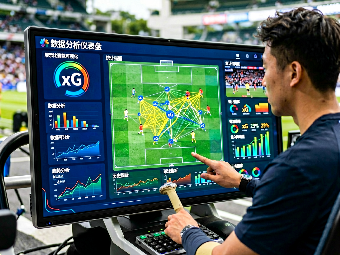 数据分析仪表盘界面，展示比赛数据可视化图表和统计指标